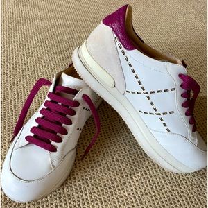 Hogan wedge sneakers with silver and purple details size EU 39.5